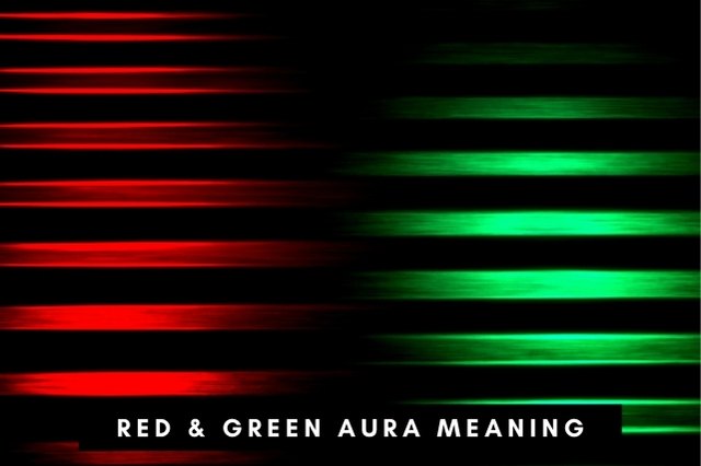 Red and green color aura meaning