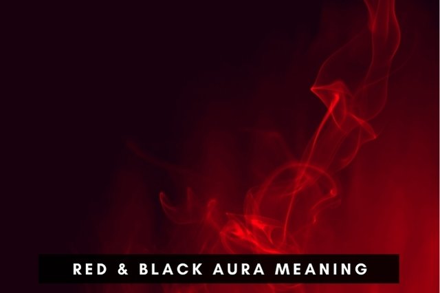 Red and black color aura meaning