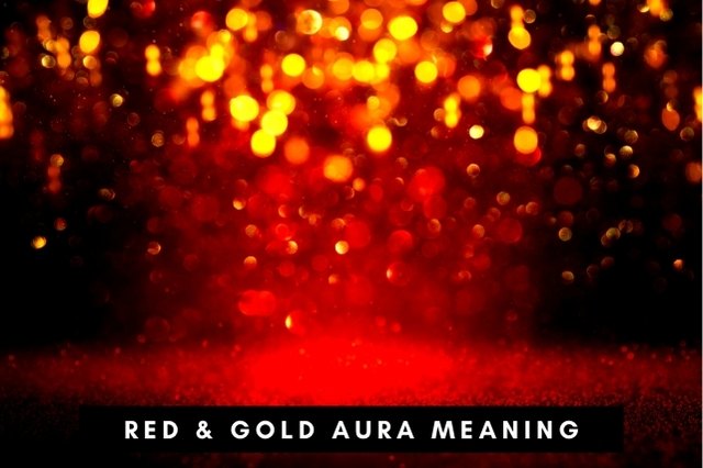 red and gold color aura meaning