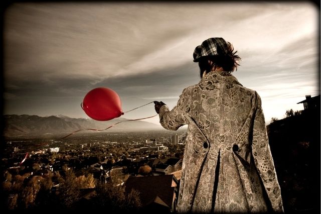 Letting go of a balloon