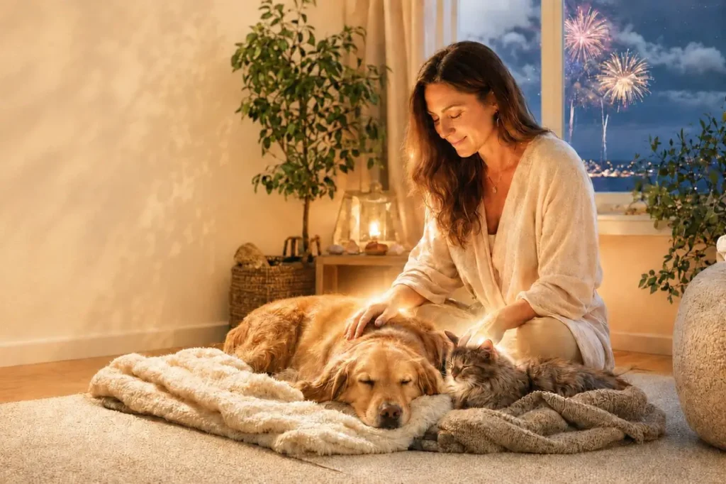 Is Your Pet Scared of Fireworks or Thunderstorms? How to Calm Noise Anxiety